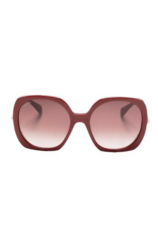 Two-Tone Oversize-Frame Sunglasses