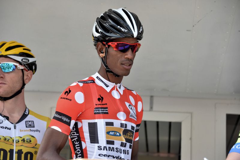 KOM leader Daniel Teklehaimanot (MTN-Qhubeka)