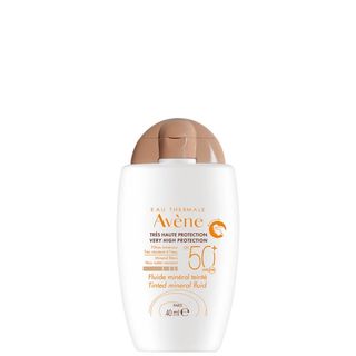 Avène Very High Protection Tinted Mineral Fluid Spf50+ Sun Cream for Intolerant Skin