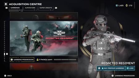 Helldivers 2 Redacted Regiment Warbond in store