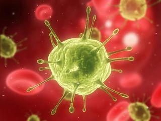 image of an hiv virus