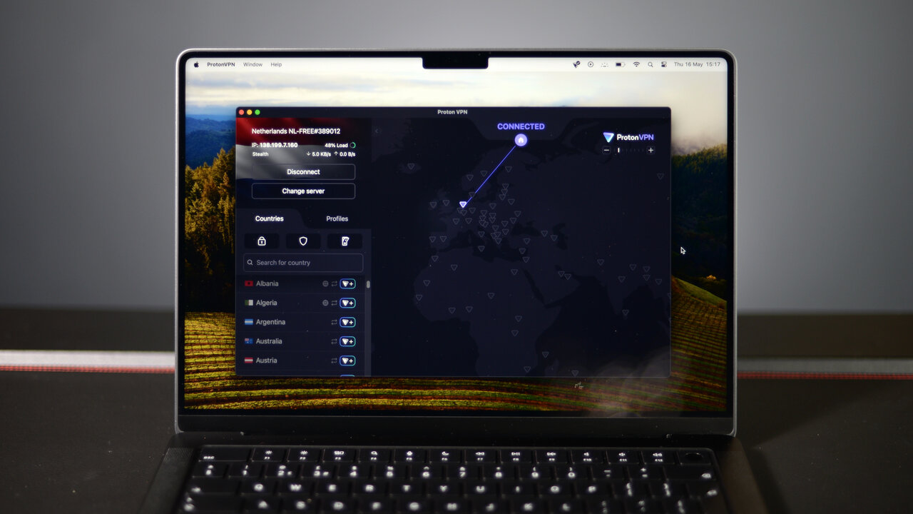 Proton VPN on a Mac