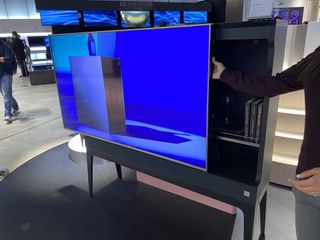 LG OLED TV cabinet