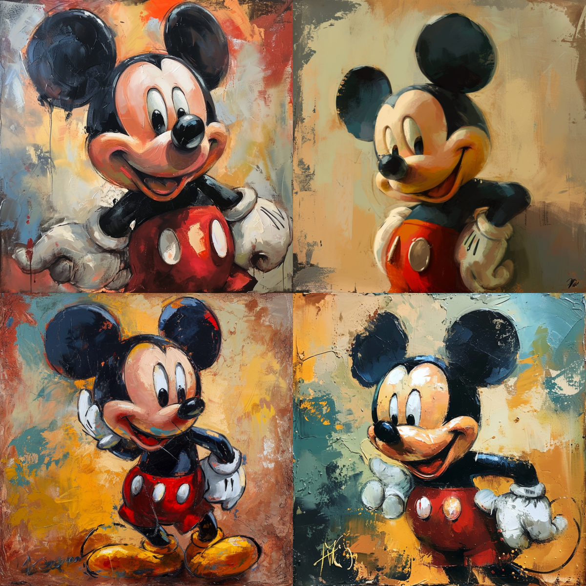 Mickey Mouse Generated by Midjourney