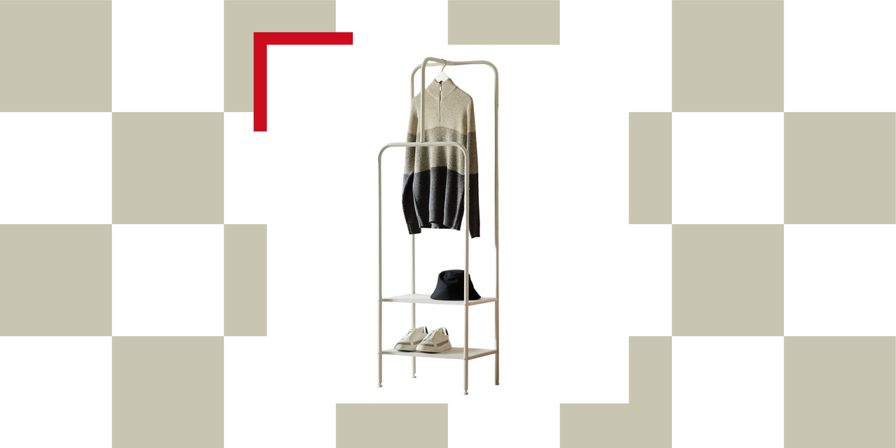 different clothing rails