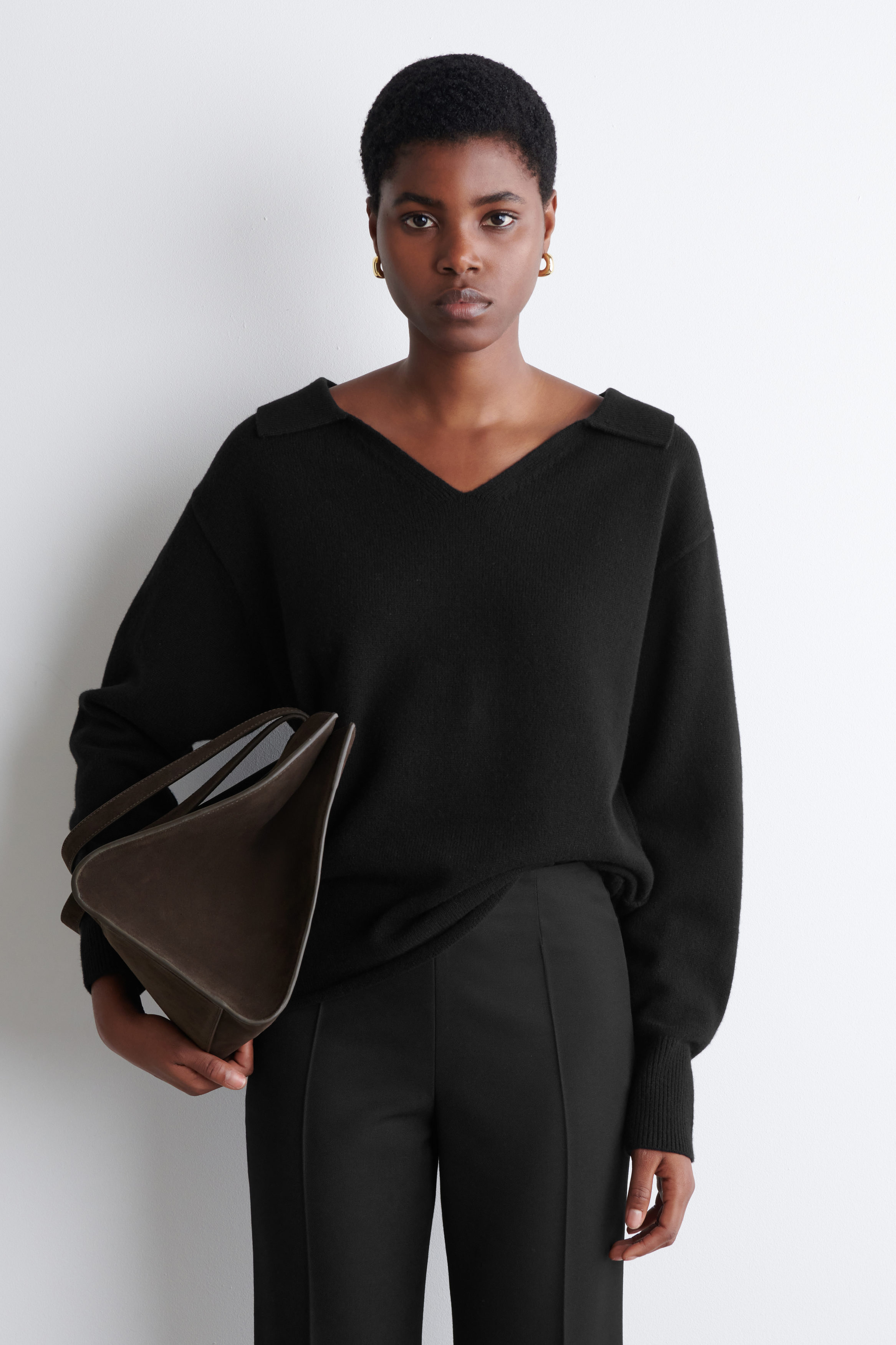 Merino Wool Polo Sweater