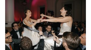 Who What Wear Weddings Anika Bieg and Olivia Sacks Reception