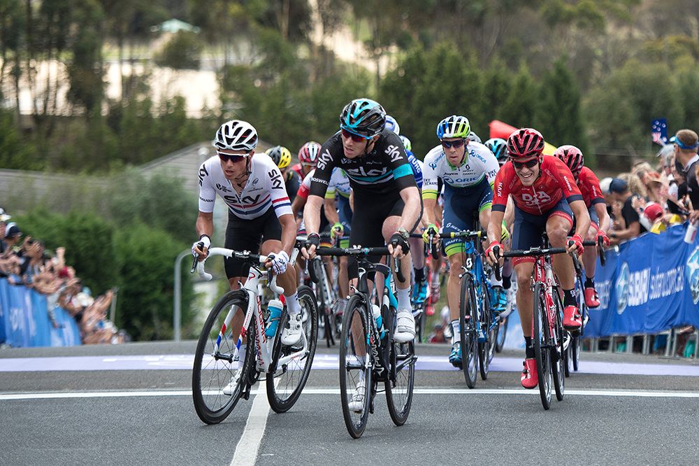 Peter Kennaugh with teammate Ian Boswell