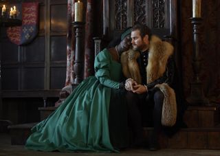 Jodie Turner-Smith and Mark Stanley in Anne Boleyn