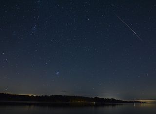 Meteor Over James Island, British Columbia, Canada