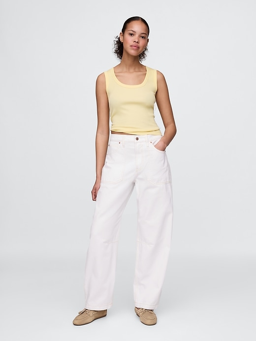 Curvy High Rise Barrel Jeans