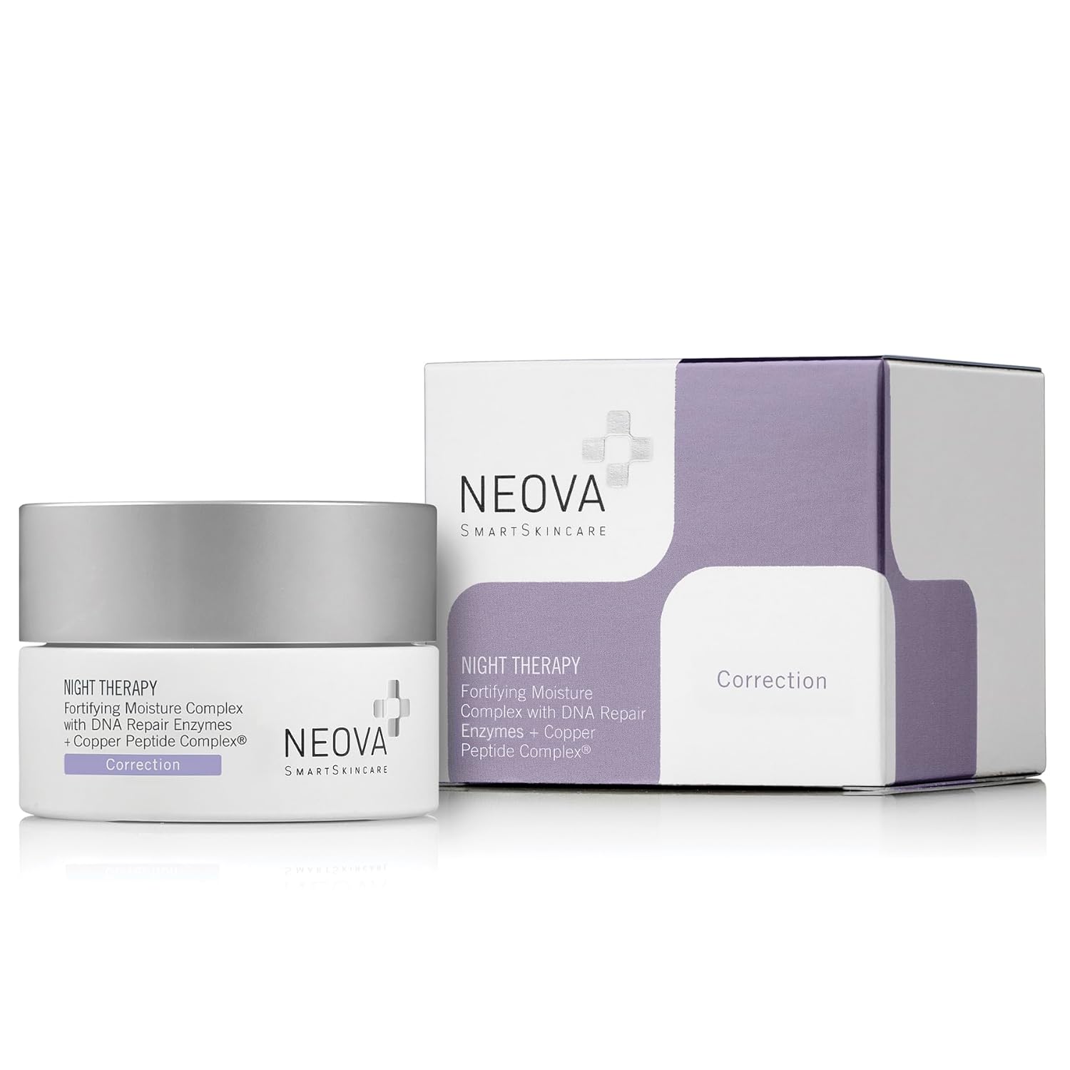 Neova Smartskincare Night Therapy Moisturizer With Fortifying Nutrition, Dna Repair and Copper Tripeptide for Overnight Recovery.