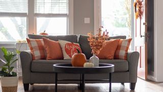 Fall decor in living room