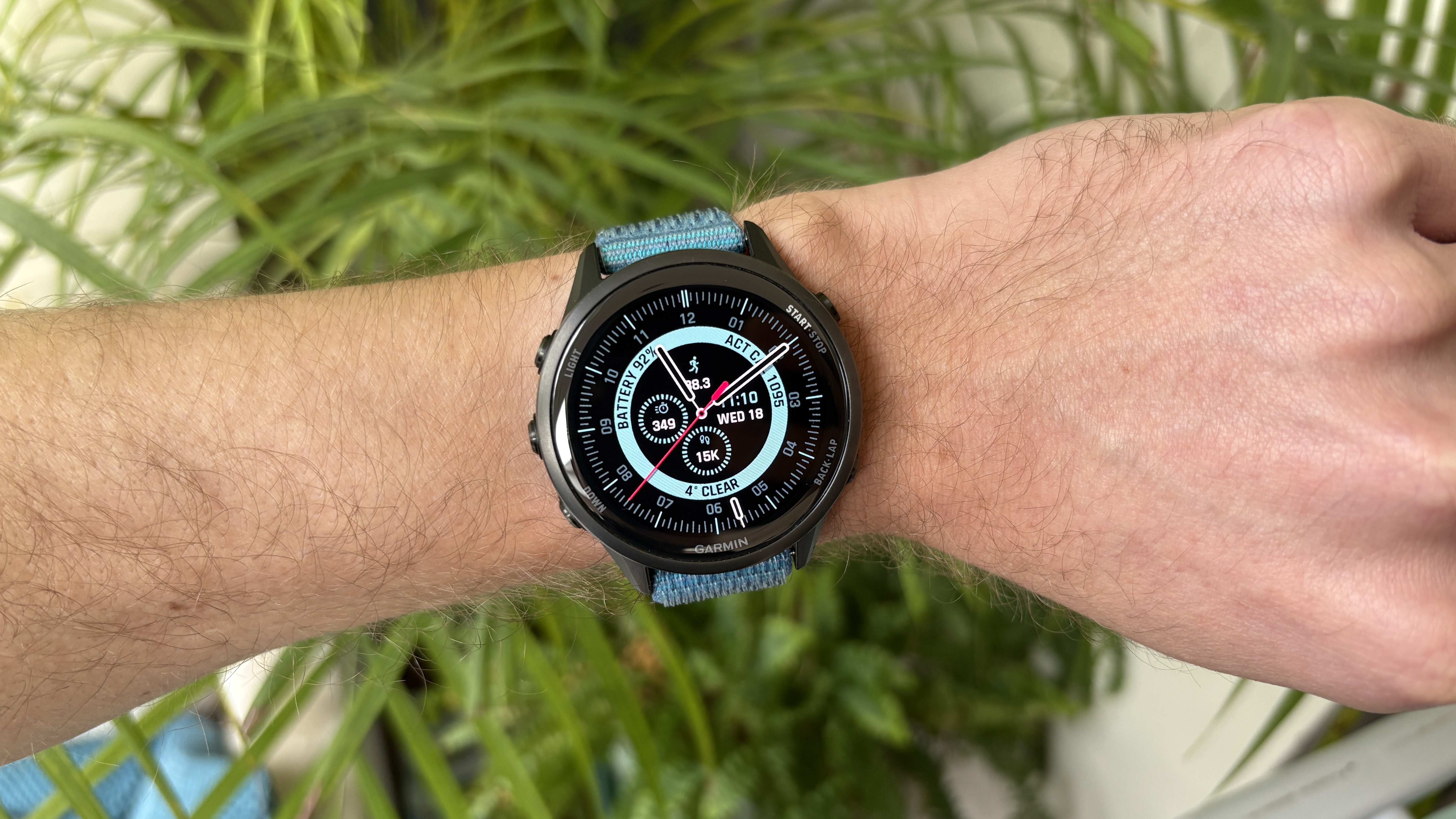Garmin Portal Hybrid Watch Face on Forerunner 970 watch