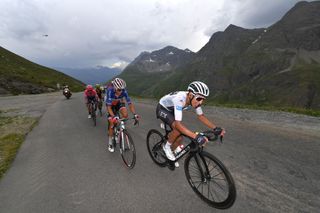 Egan Bernal (Ineos) on the attack