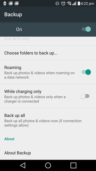 Google Photos roaming