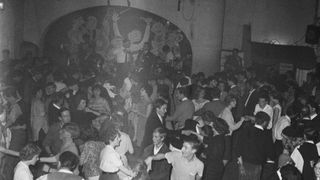 Teenagers at a Sunday night rave at a jazz club at the Eel Pie Island Hotel London, 28th August 1960. The Hotel is on Eel Pie Island in the River Thames at Twickenham.