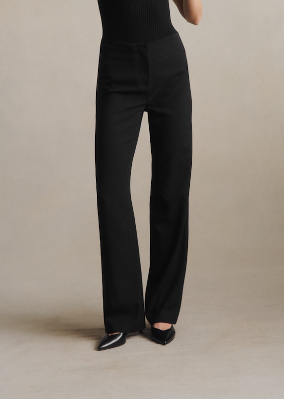 Lisandro Pant - Black - Viscose Ecovero&amp;trade; Lenzing&amp;trade; - S&amp;eacute;zane