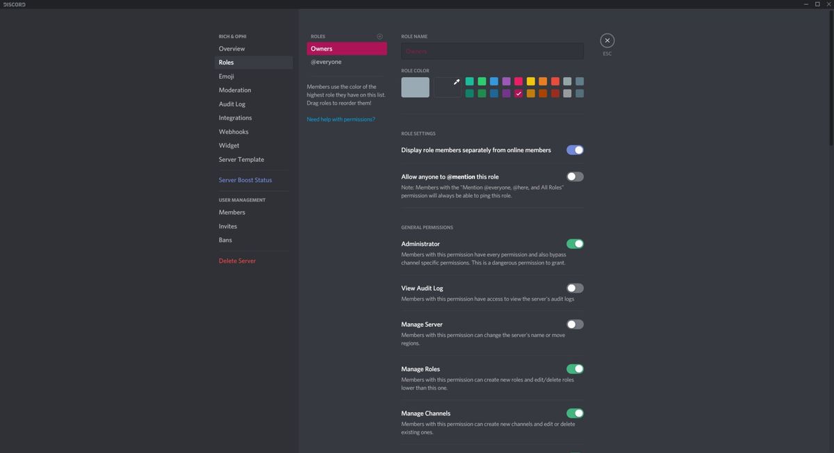 How to create roles and set permissions on your Discord server ...
