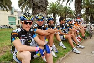 Team Nippo in relaxed mood