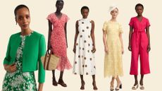 Collage of images of women wearing occasionwear