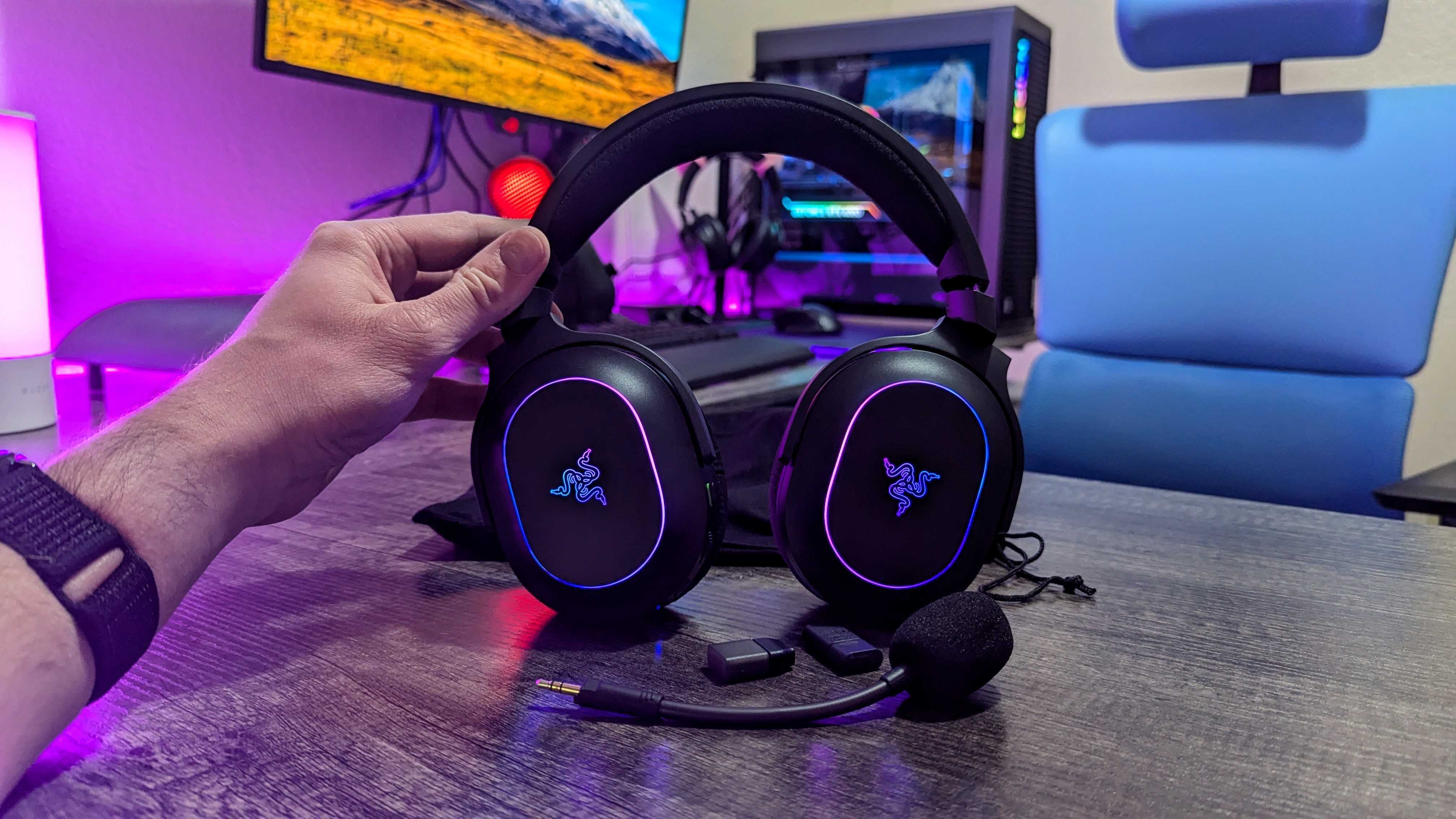 Image of the Razer Barracuda X Chroma wireless gaming headset.