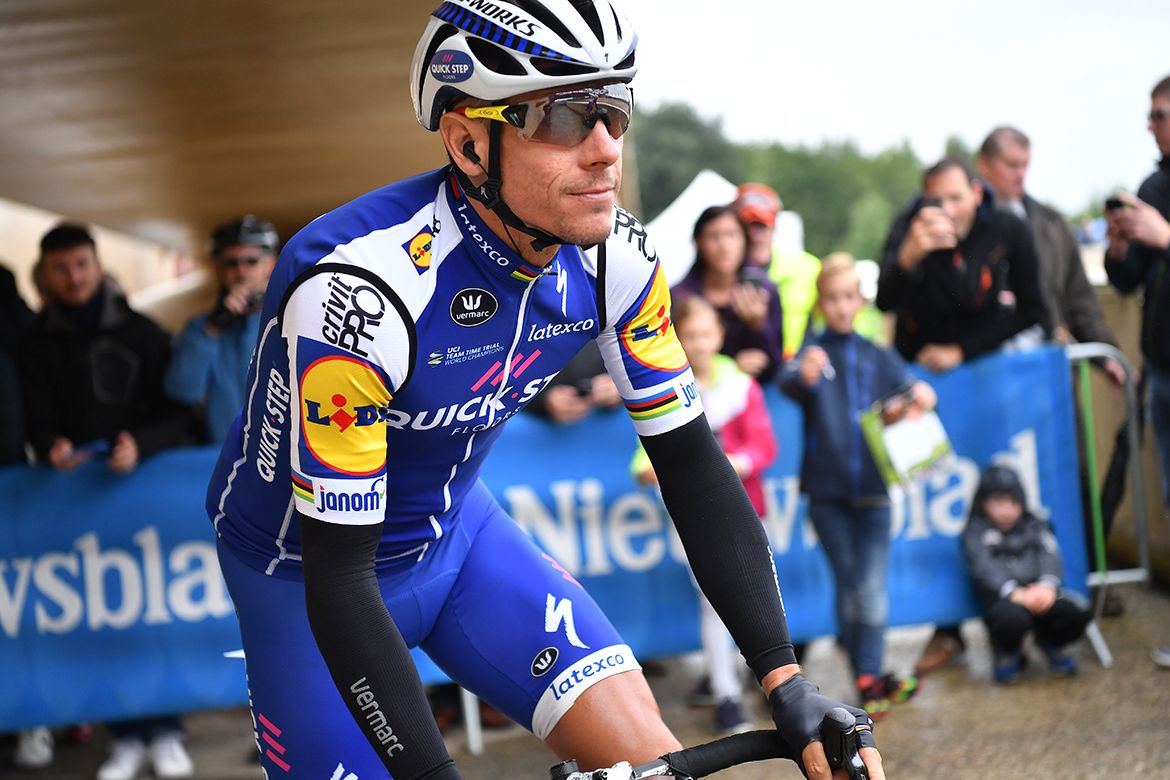 Philippe Gilbert ahead of the stage
