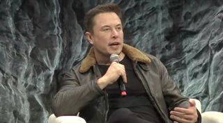 Elon Musk discusses the status of BFR development, among many other issues, during an interview at South By Southwest March 11 in Austin, Texas.