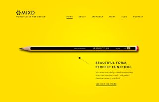 Uncovering the client's unique identity is key – as I did with the site design for Mixd