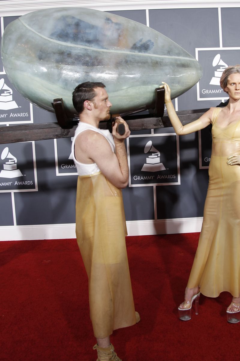Lady Gaga at the 2011 Grammy Awards