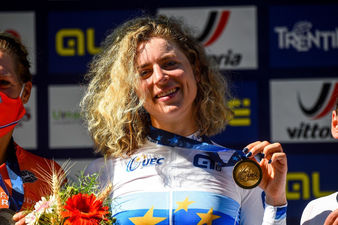 2021 UEC Road European Championships Trento Elite Womens Individual Time Trial 224 km 09092021 Marien Reusser Switzerland photo Dario BelingheriBettiniPhoto2021