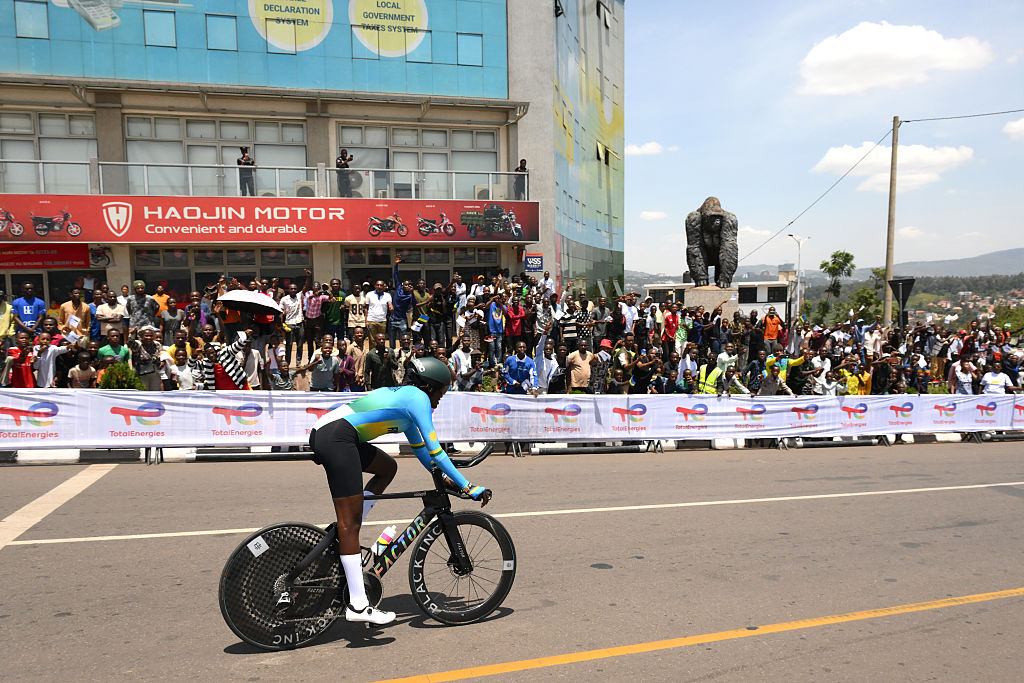Xaverine Nirere finishes 27th in the elite women&#039;s time trial in Kigali