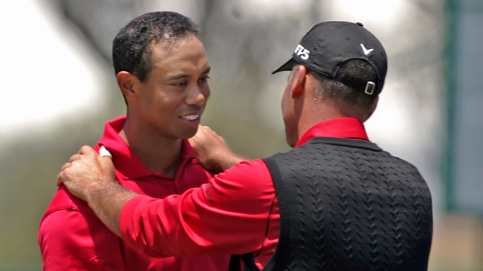 Tiger Woods and Rocco Mediate