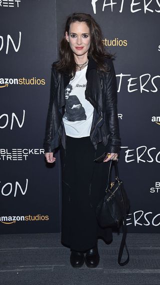 Winona Ryder with a marc jacobs bag