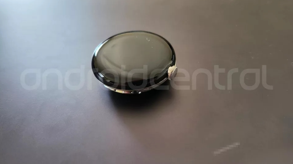 A leaked photo of the Pixel Watch from the front