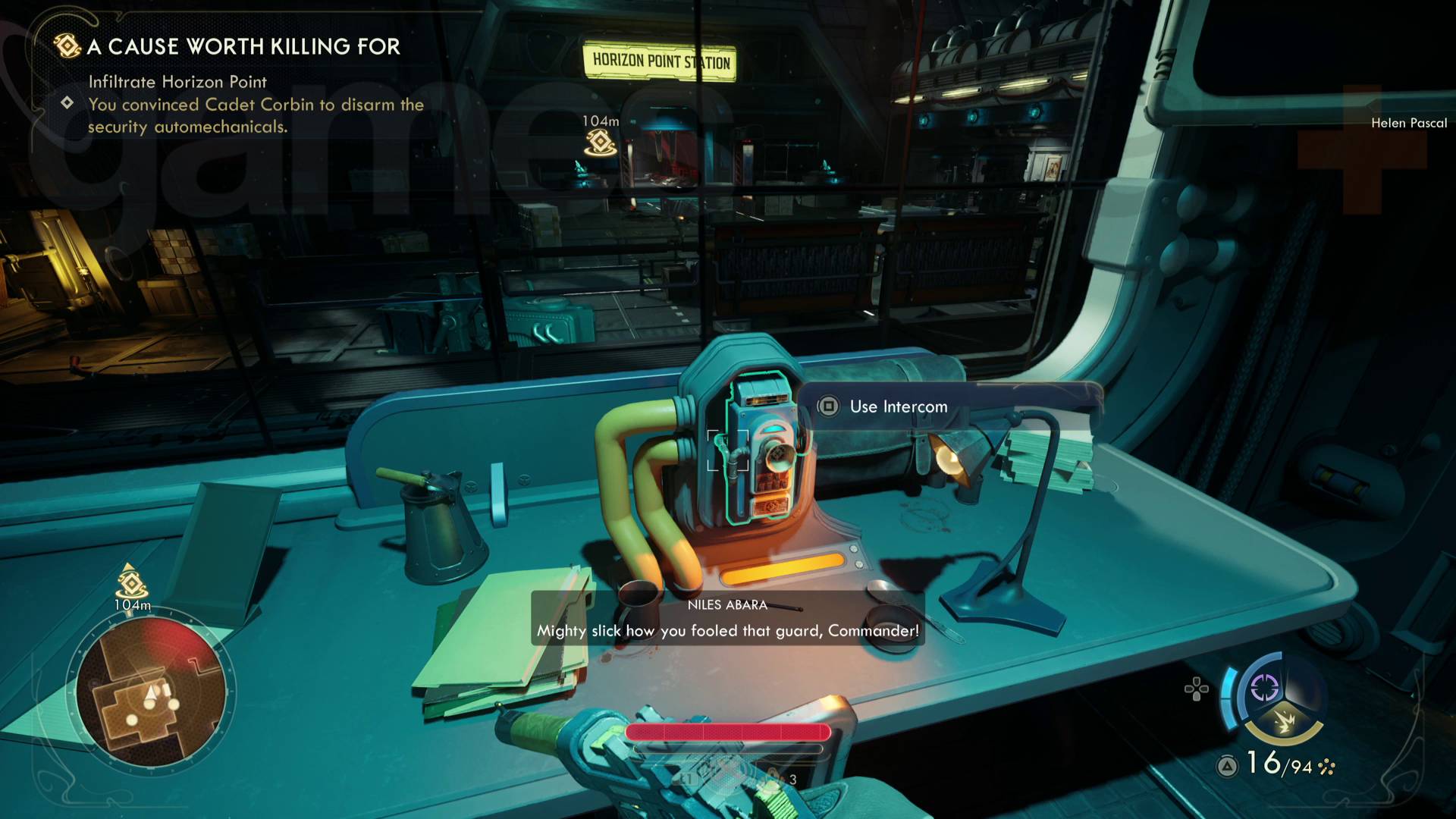 The Outer Worlds 2 successfully used intercom 