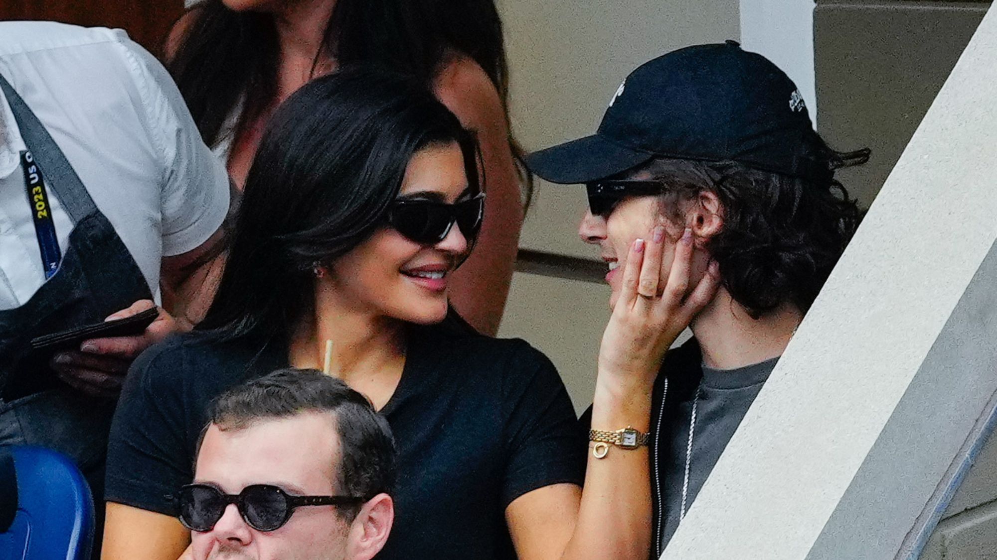 Kylie Jenner and Timoth&amp;eacute;e Chalamet attend the US Open