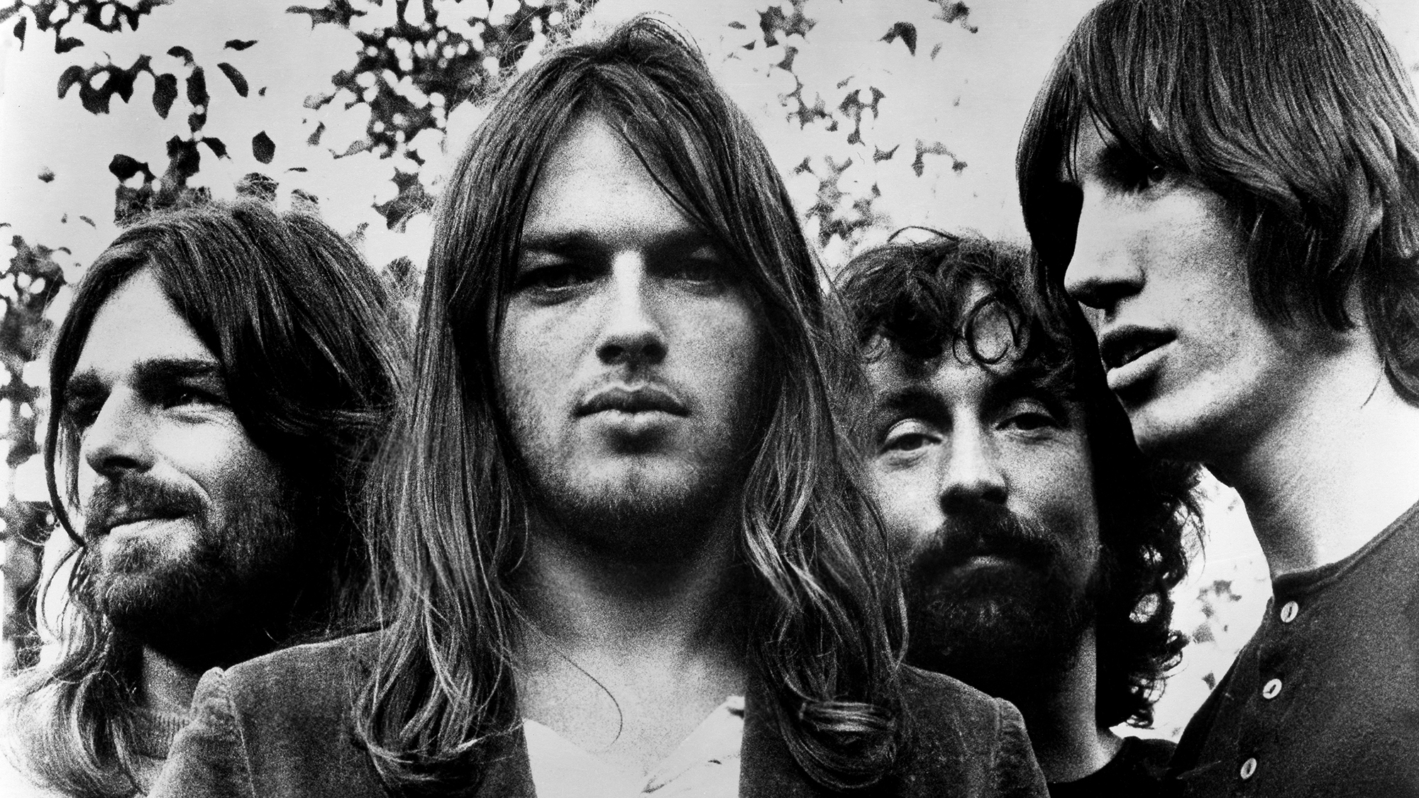 Pink Floyd, (L-R; Rick Wright, Dave Gilmour, Nick Mason and Roger Waters) pose for a publicity still, circa 1973.