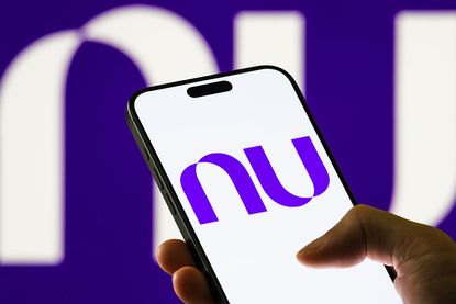 Nu bank logo displayed on smartphone screen