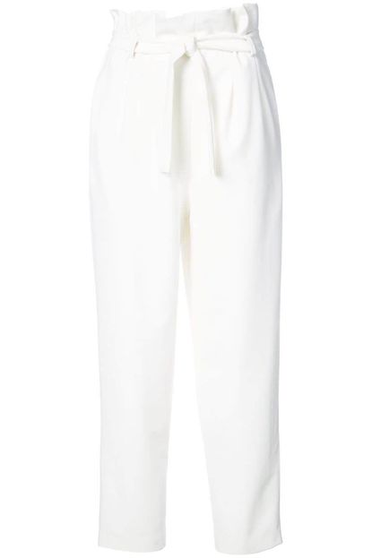 Josie Natori Paperbag Waist Trousers