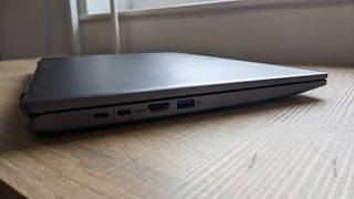 Acer Swift X 16 on wooden table