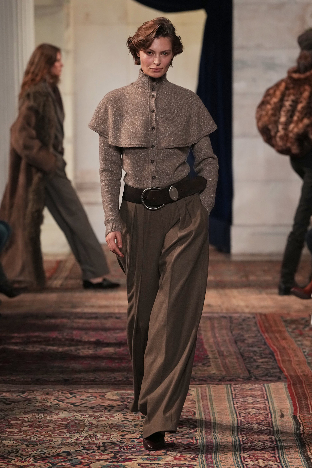 models walk the Ralph Lauren Fall 2026 runway