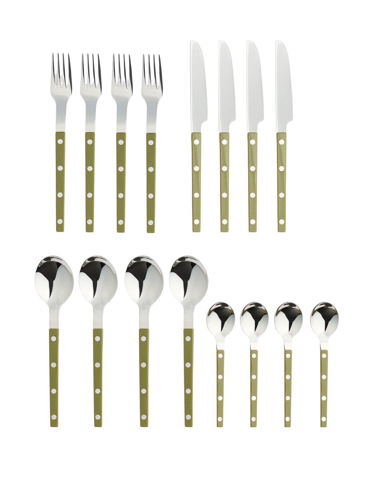 Olive Green Cutlery Set
