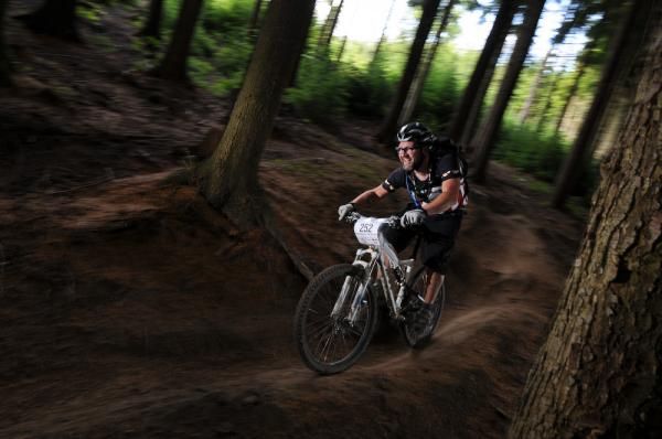 Adrian Normanton was loving the final section of the special stage on his way to 30th in the Veteran Solo Male category.