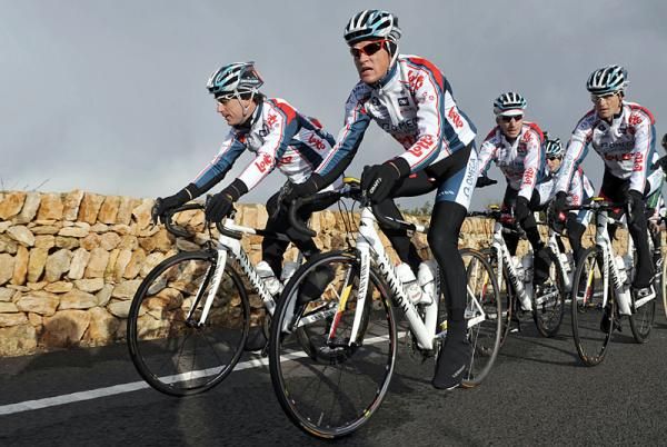 The Lotto boys cruising along in Majorca