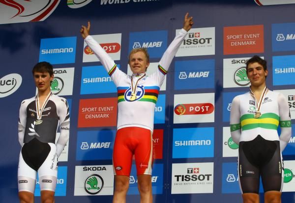 Mads Wurtz Schmidt (Denmark) on the podium