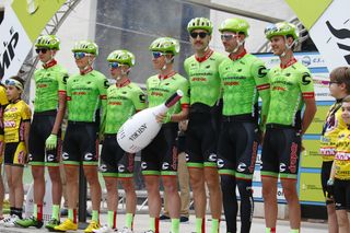 Cannondale-Drapac on the stage befpore Skujins scored the firs win of the season at Coppi e Bartali