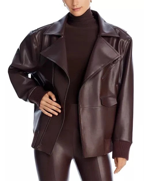 Norma Kamali, Faux Leather Jacket