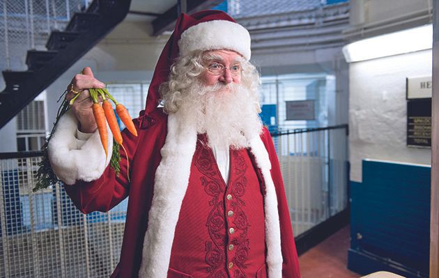 What’s this, Santa banged up in jail? Well, yes, it’s true!