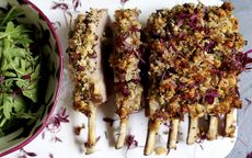 rack of lamb with a redcurrant crust